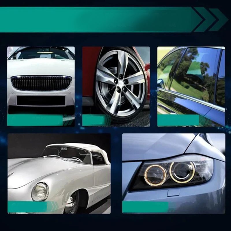 Multifunktionell bilvårdsspray med glansskydd, klar flaska, skyddar och rengör bilens yta effektivt, vattenlös tvätt.