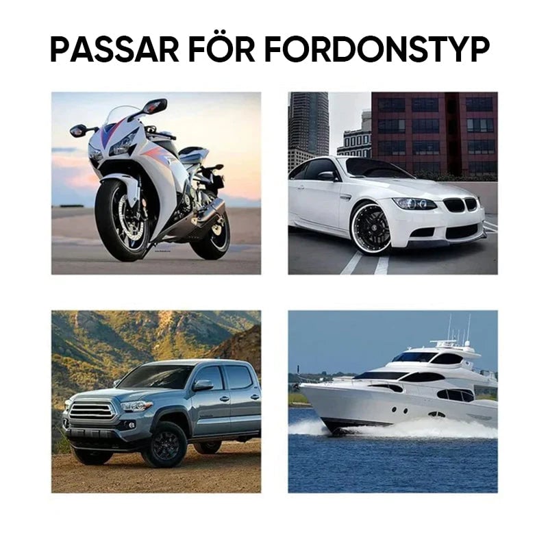 Multifunktionell bilvårdsspray med glansskydd, klar flaska, skyddar och rengör bilens yta effektivt, vattenlös tvätt.