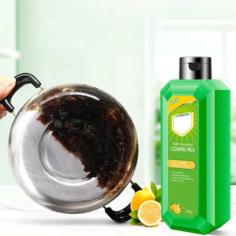 Multifunktionell rengöringsspray, grön flaska, perfekt för hem och bil, effektiv mot fläckar på glas och läder.