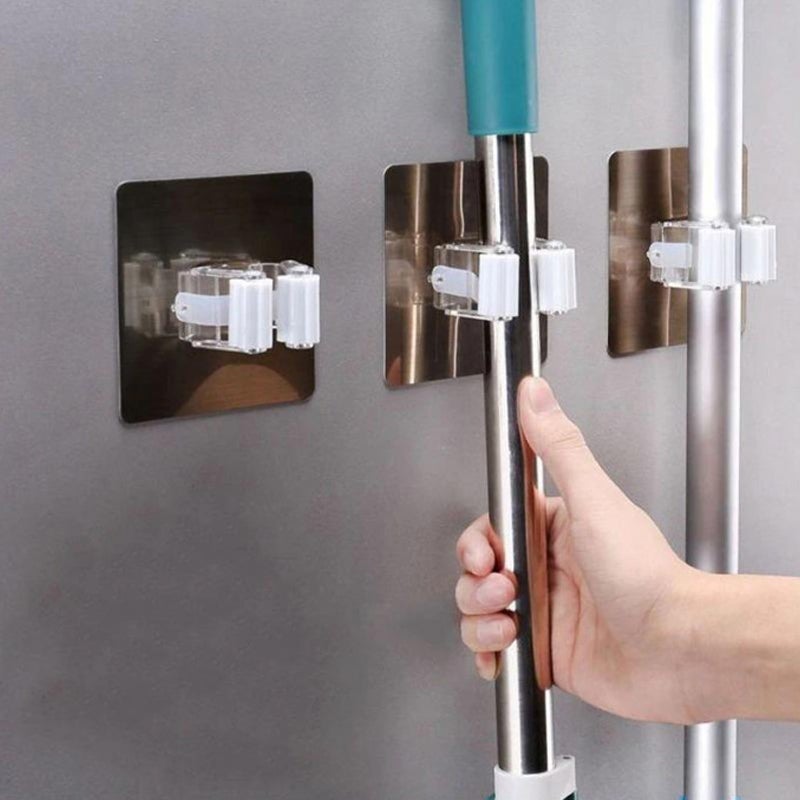 Multifunktionella självhäftande väggkrokar i vit design, perfekta för kök och badrum. Vattentåliga, hållbara och stabila.