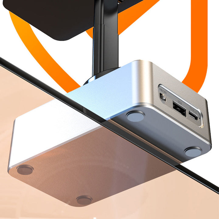 "Multifunktionellt telefonställ med Bluetooth-högtalare och powerbank, svart design med bärbar och halkfri bas."