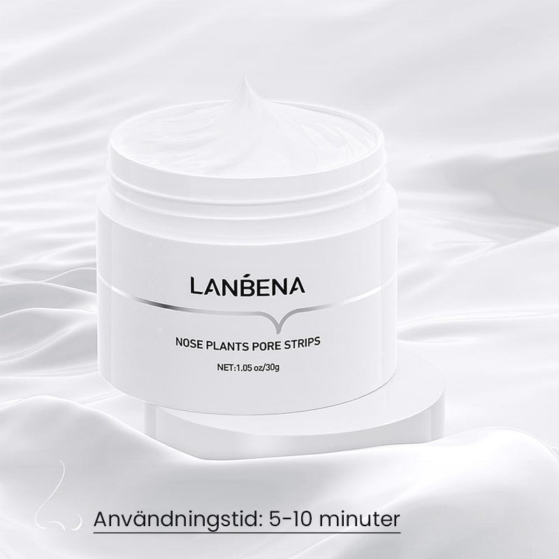 "Näsporremsor för djuprengöring, vita remsor som avlägsnar pormaskar och minskar porer för renare hy."