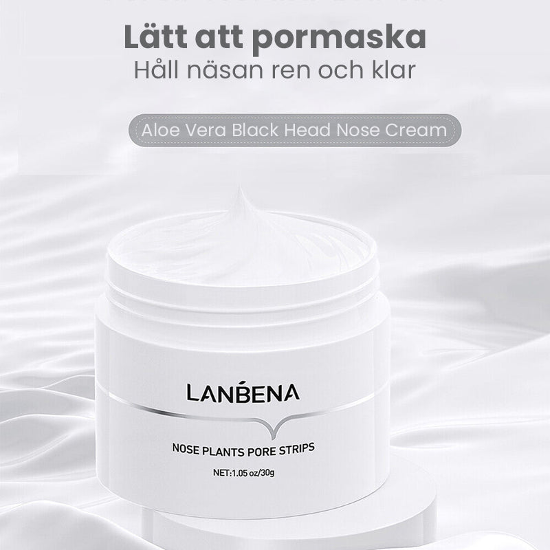 "Näsporremsor för djuprengöring, vita remsor som avlägsnar pormaskar och minskar porer för renare hy."