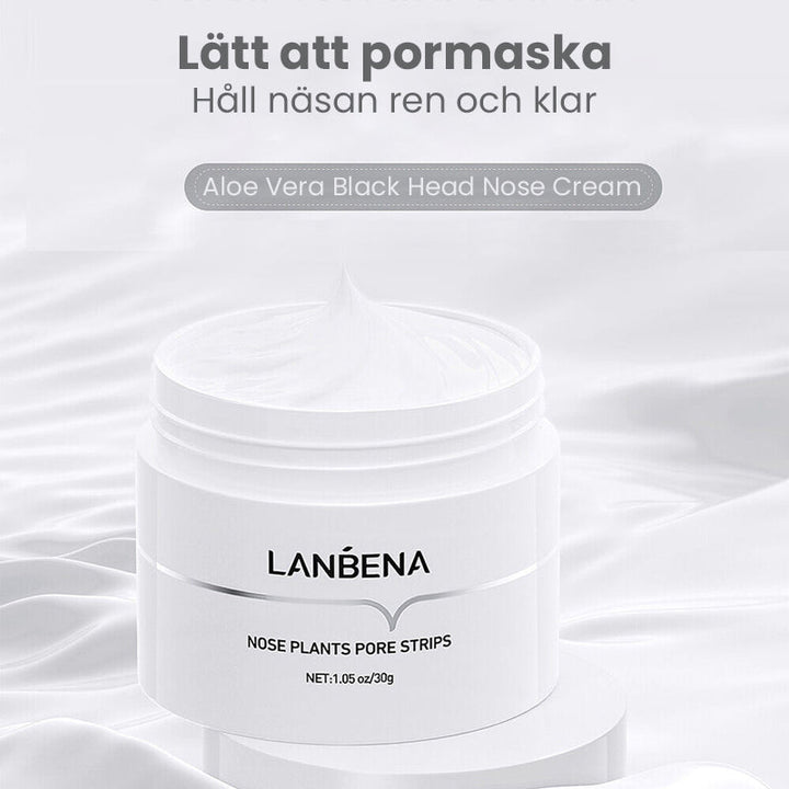 "Näsporremsor för djuprengöring, vita remsor som avlägsnar pormaskar och minskar porer för renare hy."