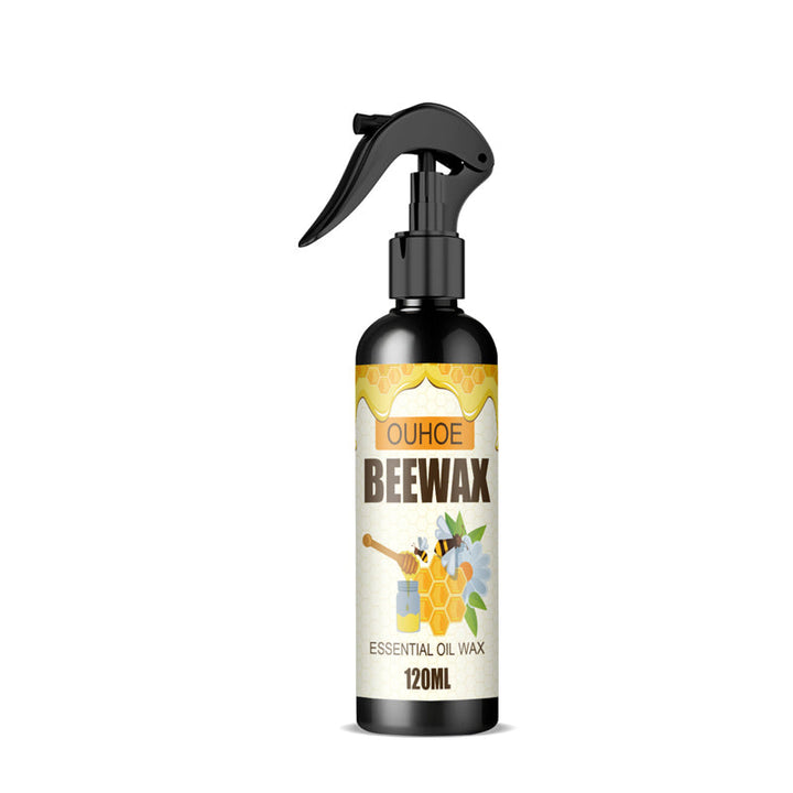 "Naturlig mikromolekyliserad bivax träpolish spray, ger möbler glans och skydd, enkel att använda för träytor."