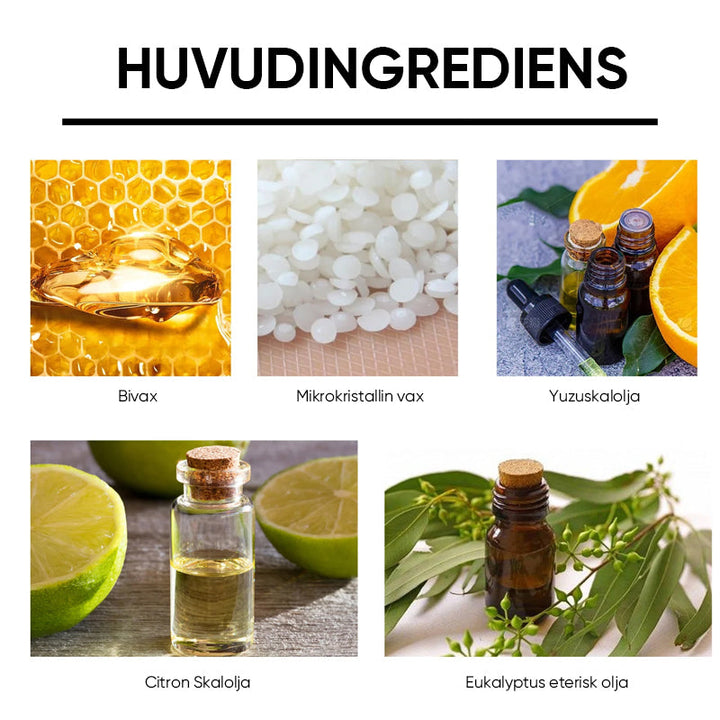 "Naturlig mikromolekyliserad bivax träpolish spray, ger möbler glans och skydd, enkel att använda för träytor."