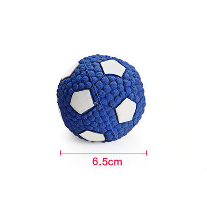 "Odödlig hundleksak i latex för aggressiva tuggare, designad med majsstruktur för tandhälsa, hög studs och bollform."