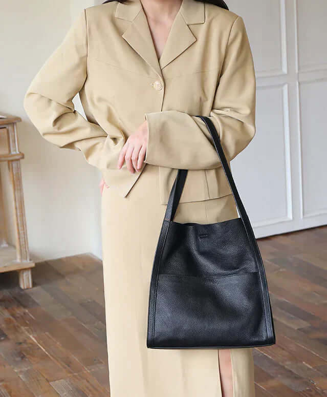 Omfamna Elegansen med Minimalist Leather Shoulder Bag - Glowseva