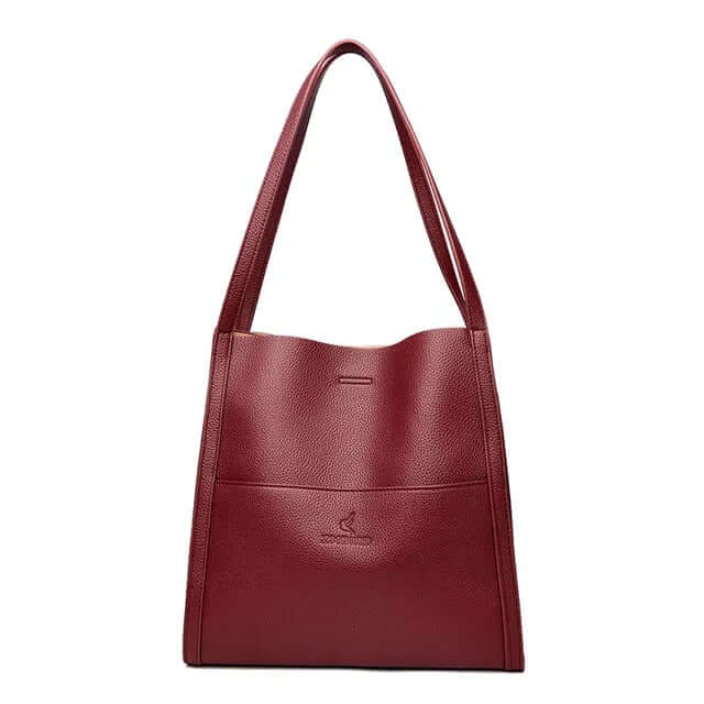 Omfamna Elegansen med Minimalist Leather Shoulder Bag - Glowseva