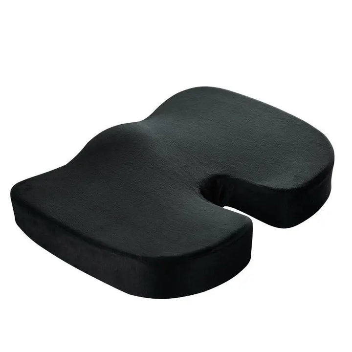 "Ortopedisk sittkudde med avancerat minnesskum och ergonomisk design, idealisk för kontors- och hemmabruk."