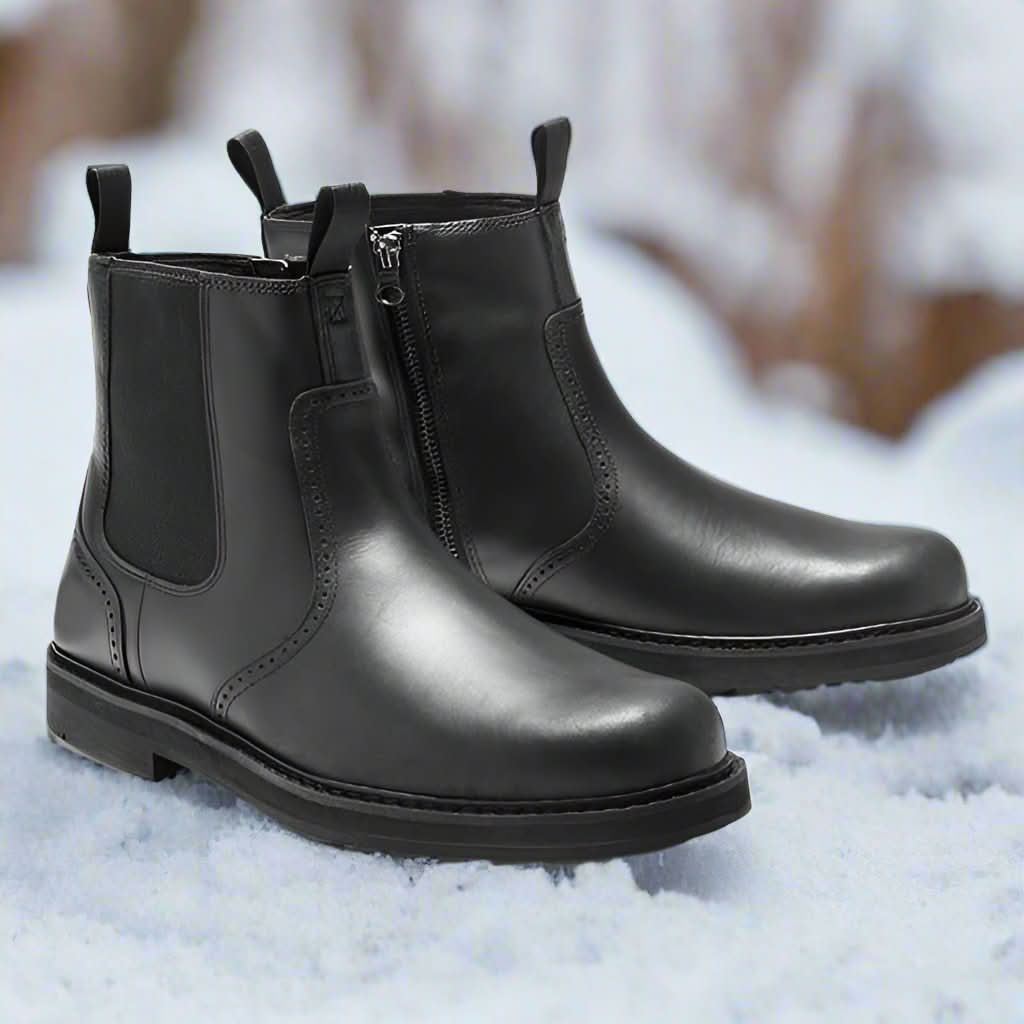 Ortopediska Läder Chelsea Boots för Män | Stil och Komfort i Ett - Glowseva