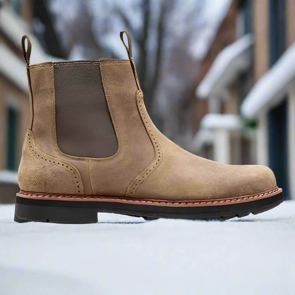 Ortopediska Läder Chelsea Boots för Män | Stil och Komfort i Ett - Glowseva