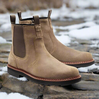 Ortopediska Läder Chelsea Boots för Män | Stil och Komfort i Ett - Glowseva