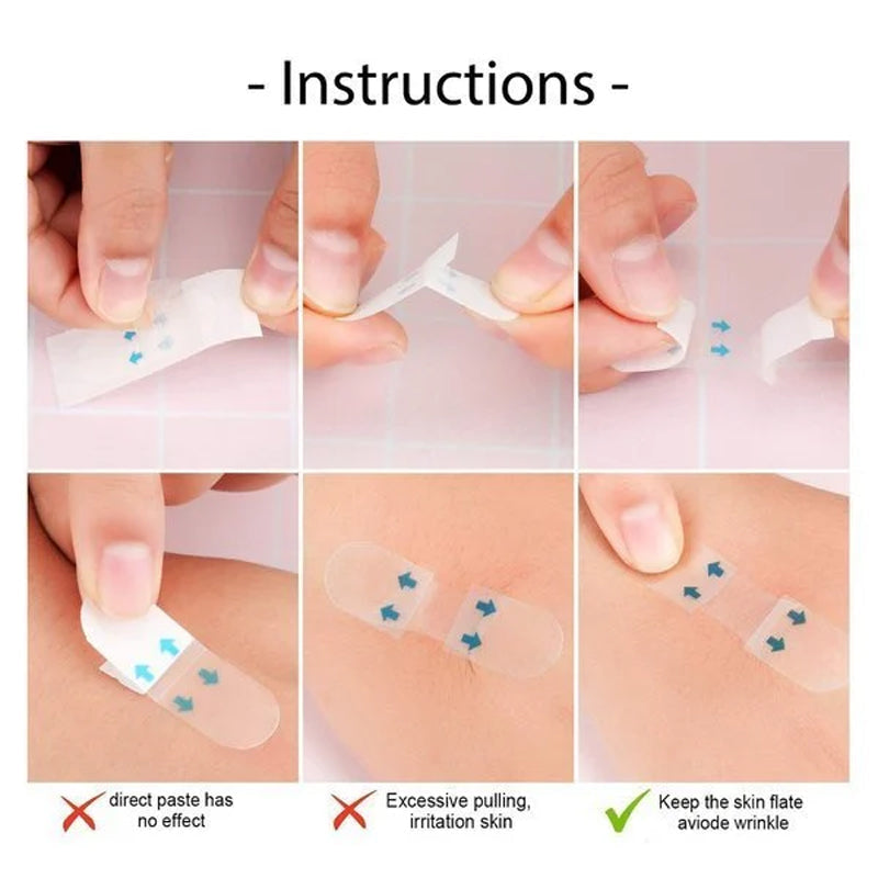 "Osynlig ansiktslyftstejp för kvinnor med ultratunn, genomskinlig film. Perfekt för omedelbar uppstramning av ansiktshud."