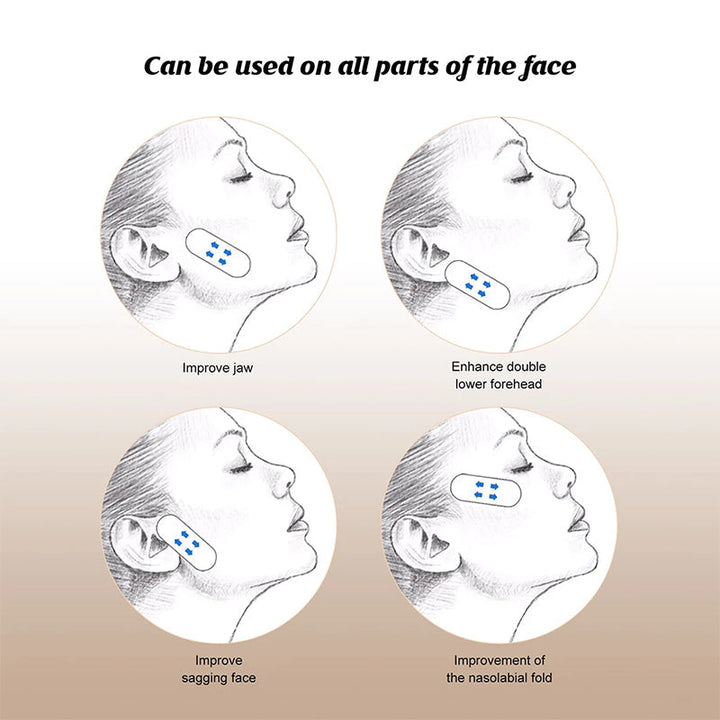 "Osynlig ansiktslyftstejp för kvinnor med ultratunn, genomskinlig film. Perfekt för omedelbar uppstramning av ansiktshud."