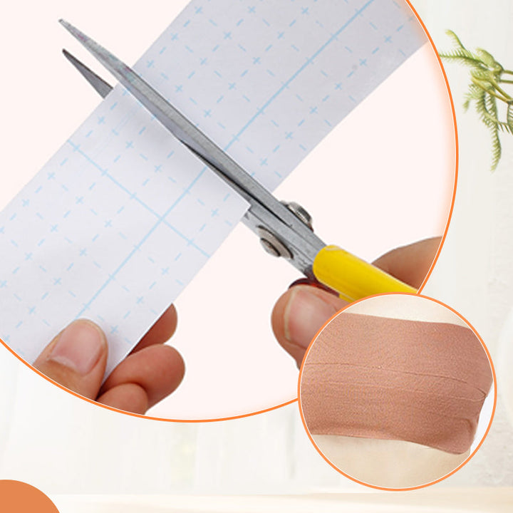 "Osynlig bröstlyfttejp, hudvänlig och svettresistent, ger diskret stöd och form, perfekt under axelbandslösa klänningar."