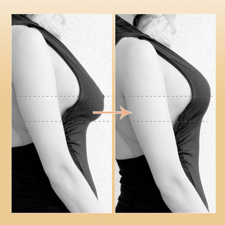 "Osynlig bröstlyfttejp, hudvänlig och svettresistent, ger diskret stöd och form, perfekt under axelbandslösa klänningar."