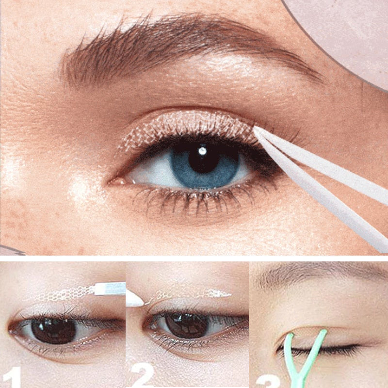 "Osynlig ögonlyftset, ger subtilt lyft och framhäver naturligt djupa ögonlock, smälter in med alla hudtoner, 120 par."