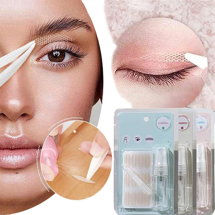 "Osynlig ögonlyftset, ger subtilt lyft och framhäver naturligt djupa ögonlock, smälter in med alla hudtoner, 120 par."