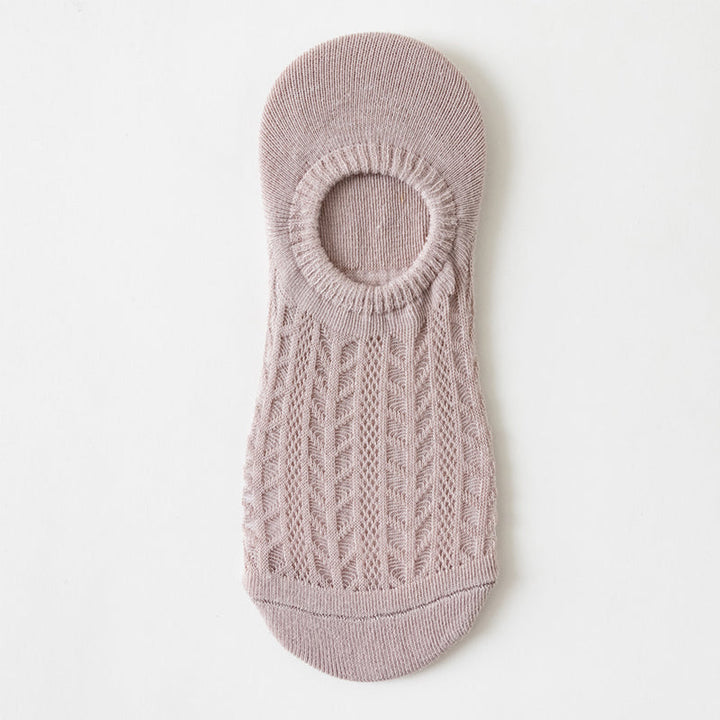 "Osynliga damstrumpor med ihålig meshdesign; lätt tyg, strechigt; finns i flera färger för alla tillfällen."