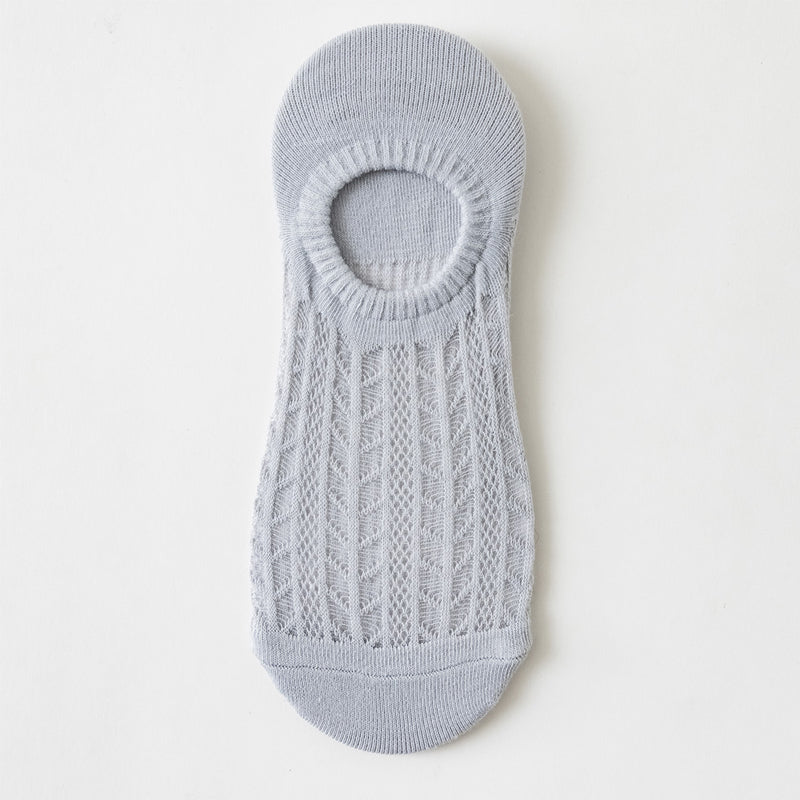 "Osynliga damstrumpor med ihålig meshdesign; lätt tyg, strechigt; finns i flera färger för alla tillfällen."