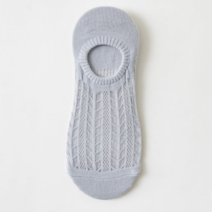 "Osynliga damstrumpor med ihålig meshdesign; lätt tyg, strechigt; finns i flera färger för alla tillfällen."