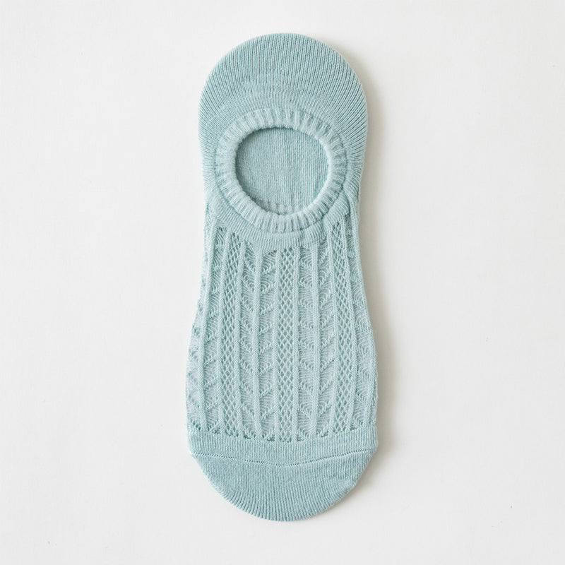 "Osynliga damstrumpor med ihålig meshdesign; lätt tyg, strechigt; finns i flera färger för alla tillfällen."