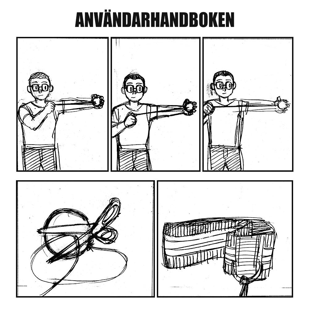 "Pannbandsboxningsset i rött, elastiskt material för träning av reflex och koordination, passar vuxna och barn."