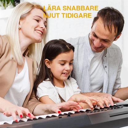 "Pianoklaviatur noter strips, lättinstallerade löstagbara notetiketter i silikon, för snabbare notigenkänning."
