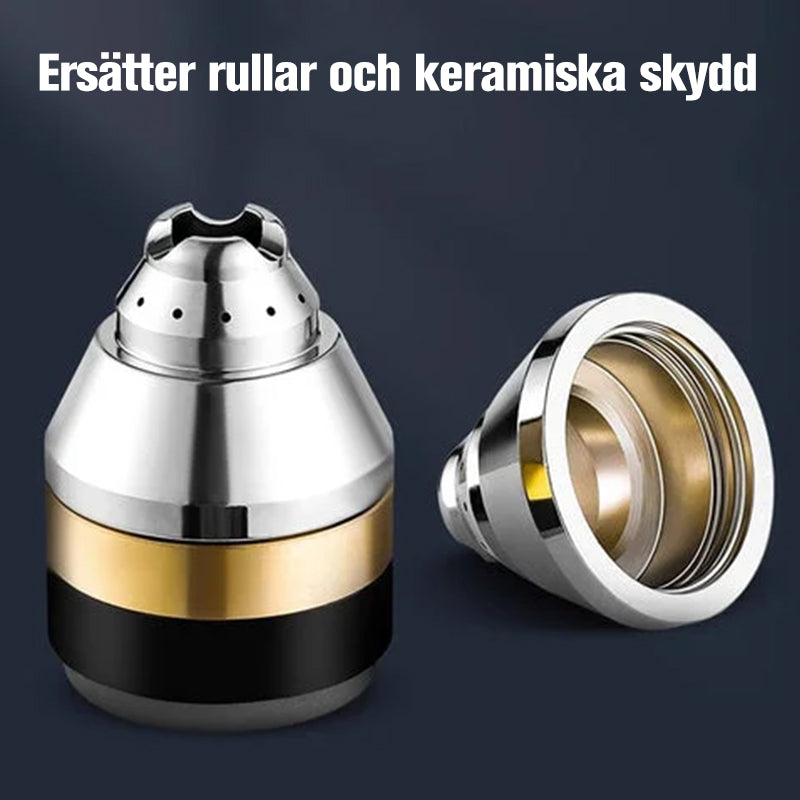 "Plasma skärpipa skyddshölje i keramik, hållbar och exakt, idealisk för P80 elektrodpipa med slät yta och hög effektivitet."