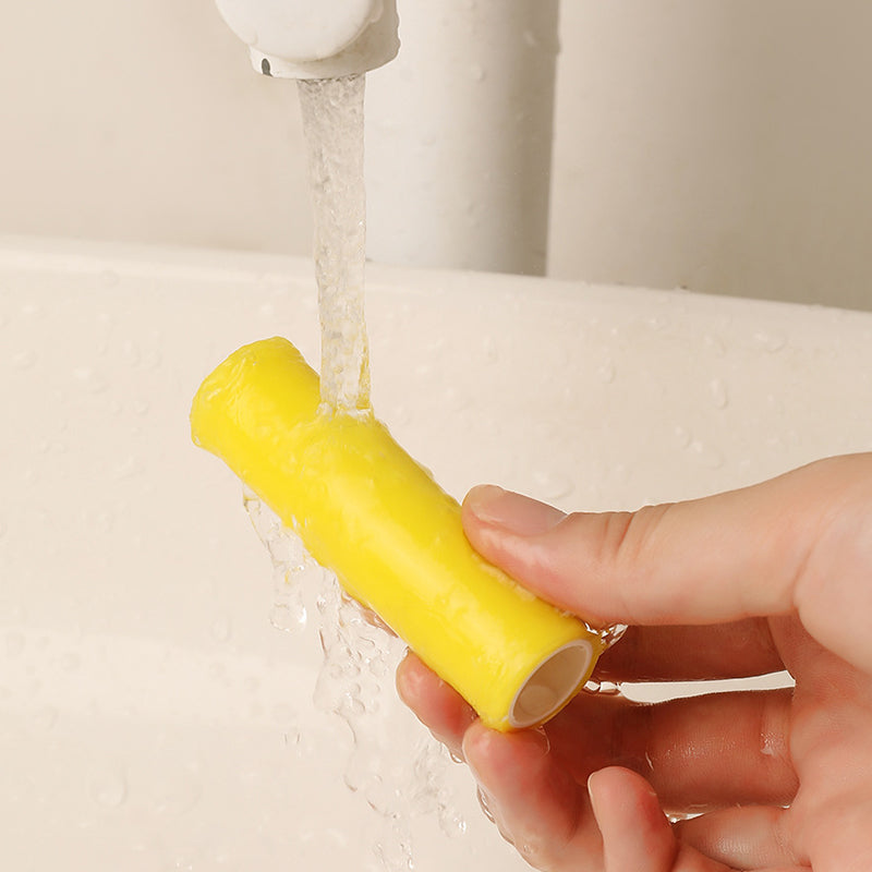 "Portabel tvättbar luddroller för hushållsbruk, vit+röd, elegant design, tar bort damm och djurhår enkelt."