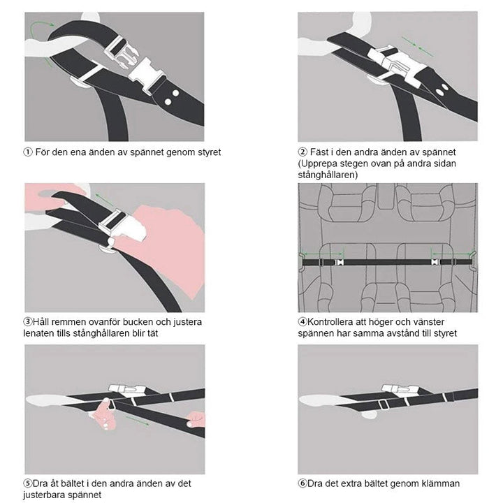 "Praktisk fordonsfiskespöhållare för bil, rymmer upp till 5 spön, lätt installation, håll dina fiskespön organiserade."