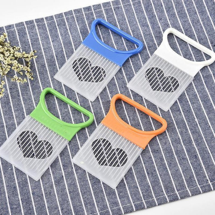"Praktisk skivmaskin för lök i rostfritt stål, ergonomiskt handtag för säker skivning i kök, slitstark och luktfri design"