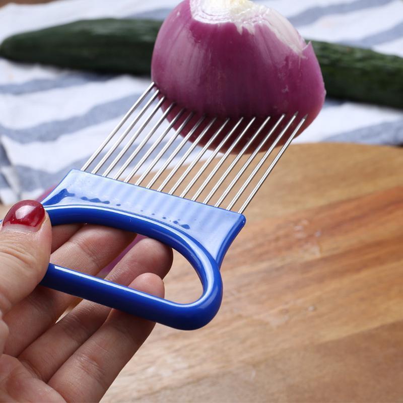 "Praktisk skivmaskin för lök i rostfritt stål, ergonomiskt handtag för säker skivning i kök, slitstark och luktfri design"