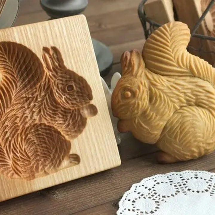 Premium träkakformar för detaljerade kakor, hållbara och elegant designade för bakning och dekoration i köket.