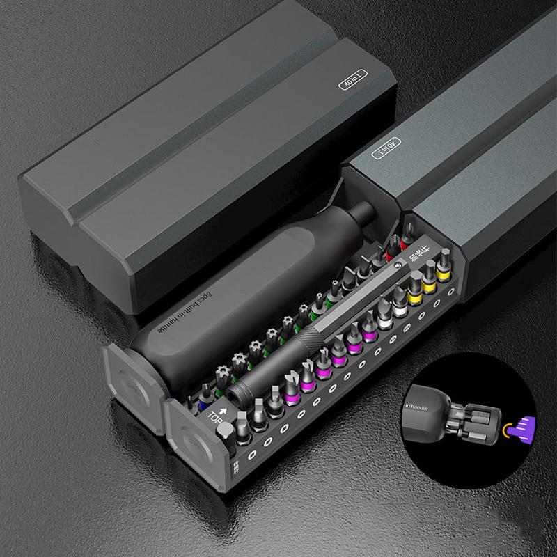 "Professionell precisionsskruvmejselsats med anti-halkdesign, fyrkantig och åttkantig, för säkert grepp och precision."