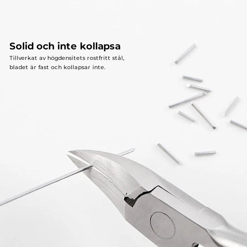 "Professionellt spikklipparset i rostfritt stål för män & kvinnor, ergonomiskt, lämpligt för finger- och tånagelklippning."