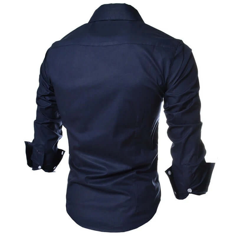 Randig Button - Down Skjorta för Herr - Stil och Professionalism - Glowseva