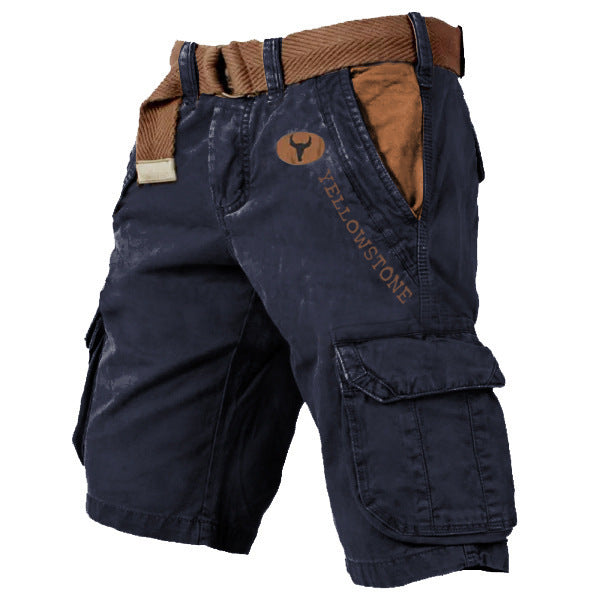 "Robusta herrarnas cargoshorts med bälte i slitstarkt material, flera praktiska fickor och outdoor-design."