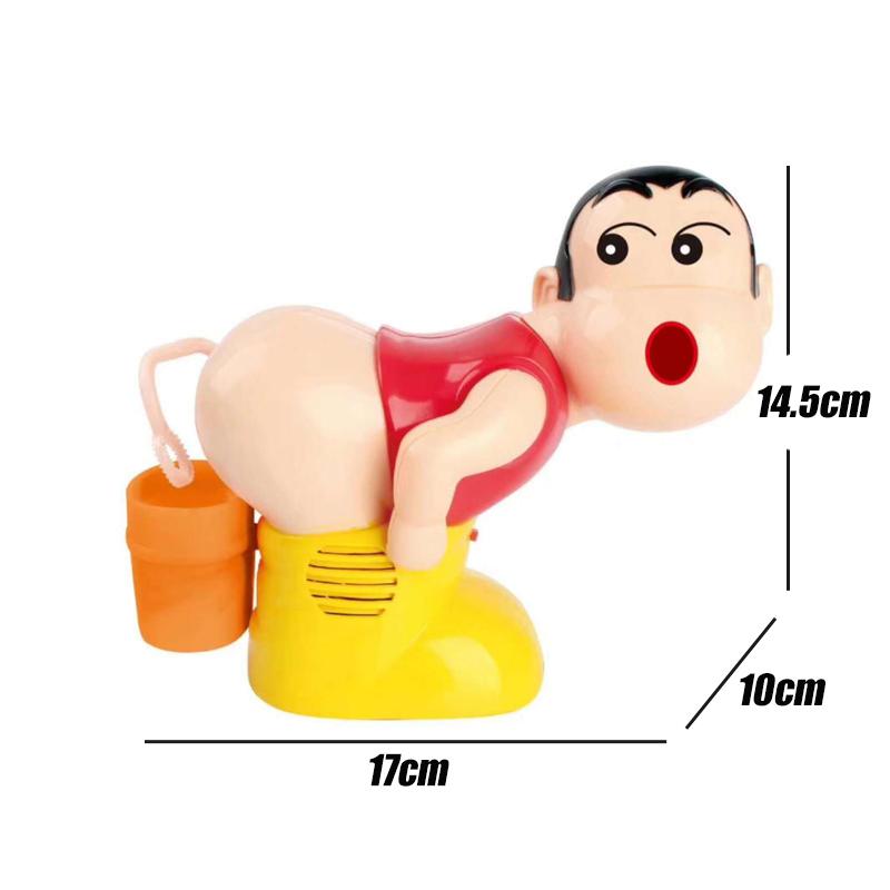 "Rolig bubbelblåsare med pruttljud för pojkar, färgstark leksak i plast, perfekt för skämt och underhållande presenter."