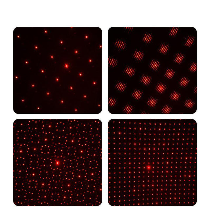 "Romantisk USB nattlampa med stjärnhimmelseffekt, perfekt för mysig belysning och ljudsvar i bil eller hemmiljö."