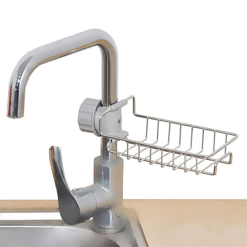 "Rostfri duschkorg & kökshylla, elegant design, hållbar, dränering, ordning i badrum och kök, rostfritt stål."