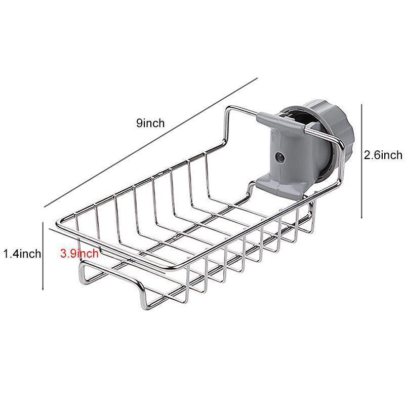 "Rostfri duschkorg & kökshylla, elegant design, hållbar, dränering, ordning i badrum och kök, rostfritt stål."