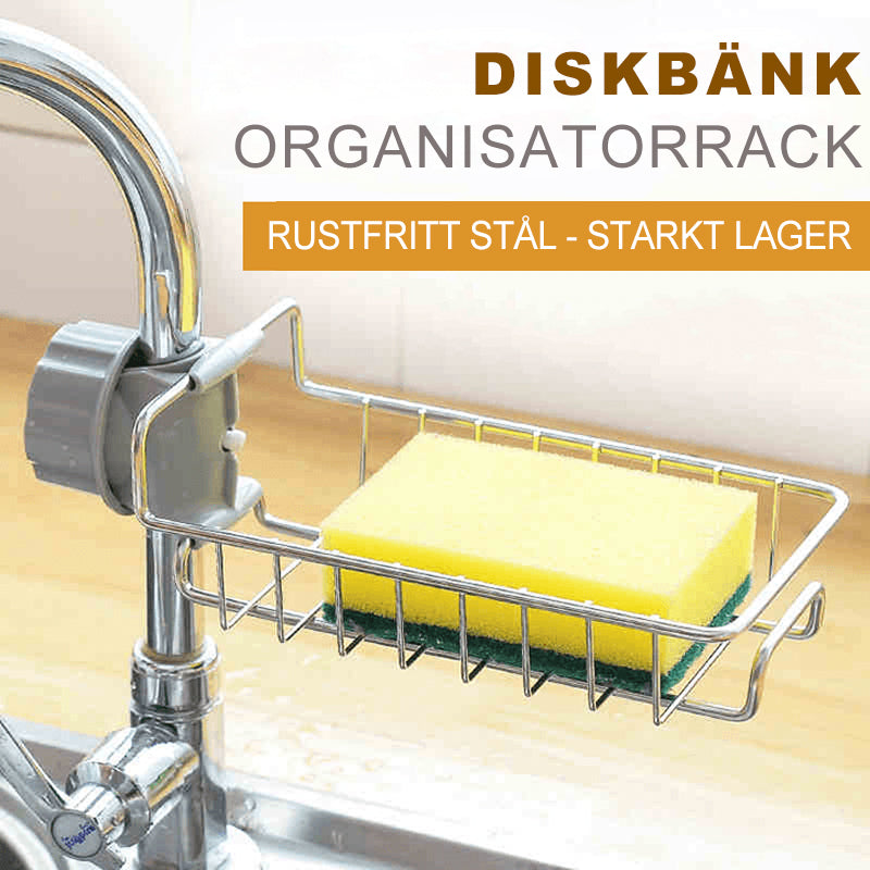 "Rostfri duschkorg & kökshylla, elegant design, hållbar, dränering, ordning i badrum och kök, rostfritt stål."