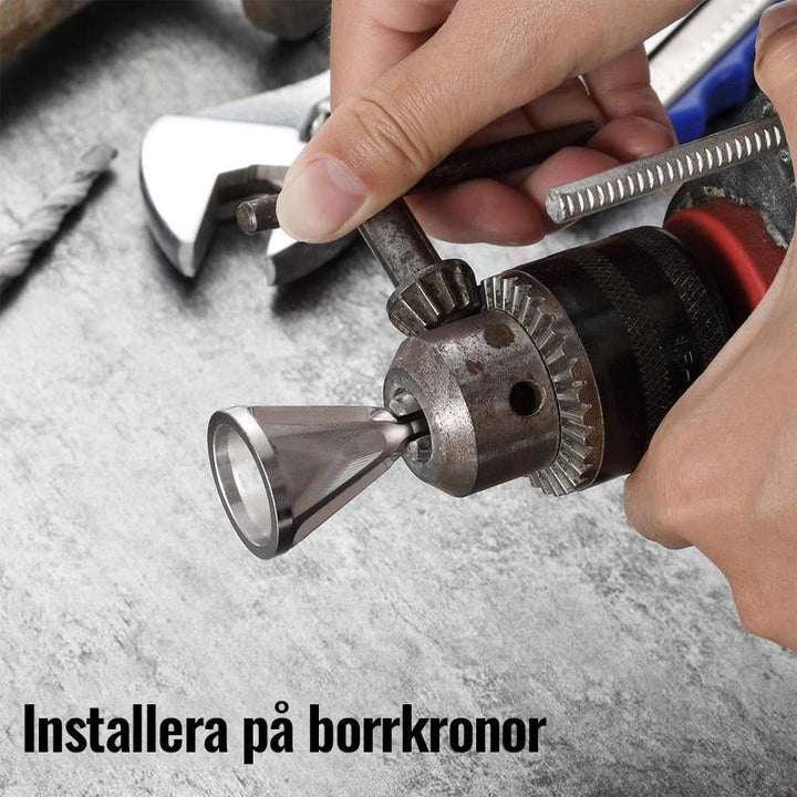 "Rostfritt stål avgradningsverktyg för bultar, snabb avgradning, universellt handtag, mångsidig användning"