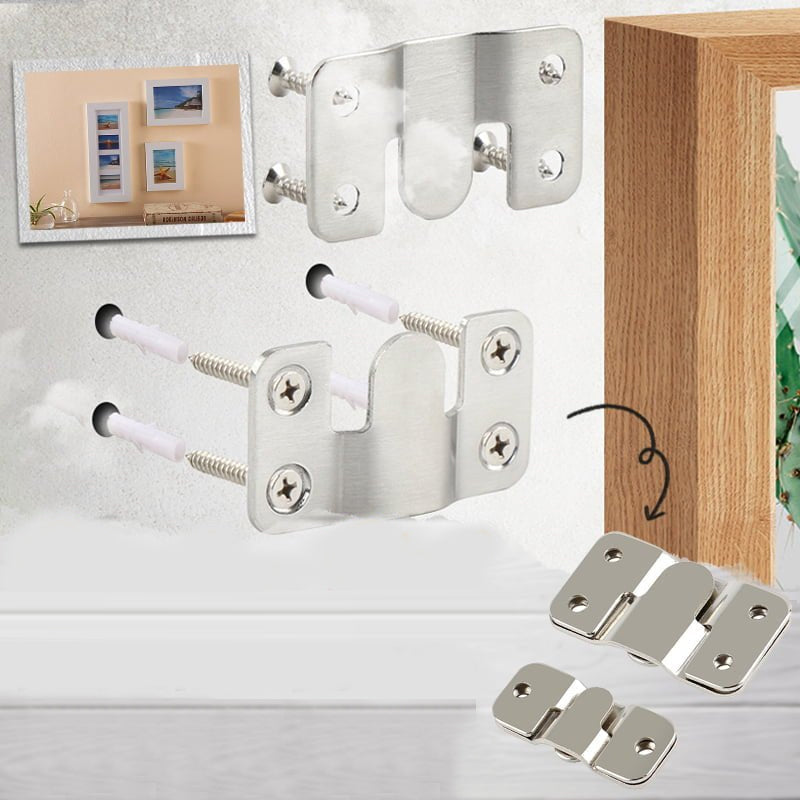 "Rostfritt stålspänne med förregling, silverfärgat, för stabil möbelmontering, hållbart och lättinstallerat konstruktionsverk