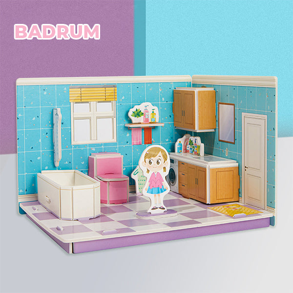 "Sank 3D stereorumspussel för barn, interaktiva leksaker, färgglada bitar, stimulerande design för fantasi och motorik"