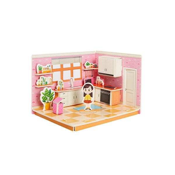 "Sank 3D stereorumspussel för barn, interaktiva leksaker, färgglada bitar, stimulerande design för fantasi och motorik"