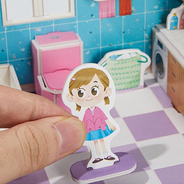 "Sank 3D stereorumspussel för barn, interaktiva leksaker, färgglada bitar, stimulerande design för fantasi och motorik"