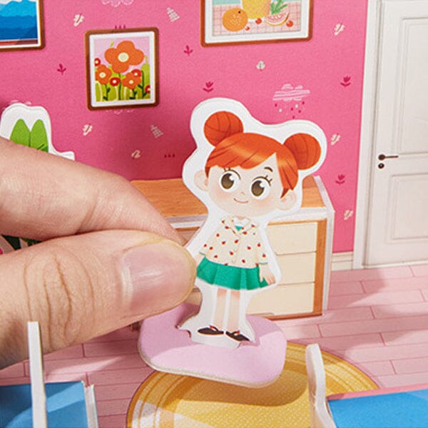 "Sank 3D stereorumspussel för barn, interaktiva leksaker, färgglada bitar, stimulerande design för fantasi och motorik"